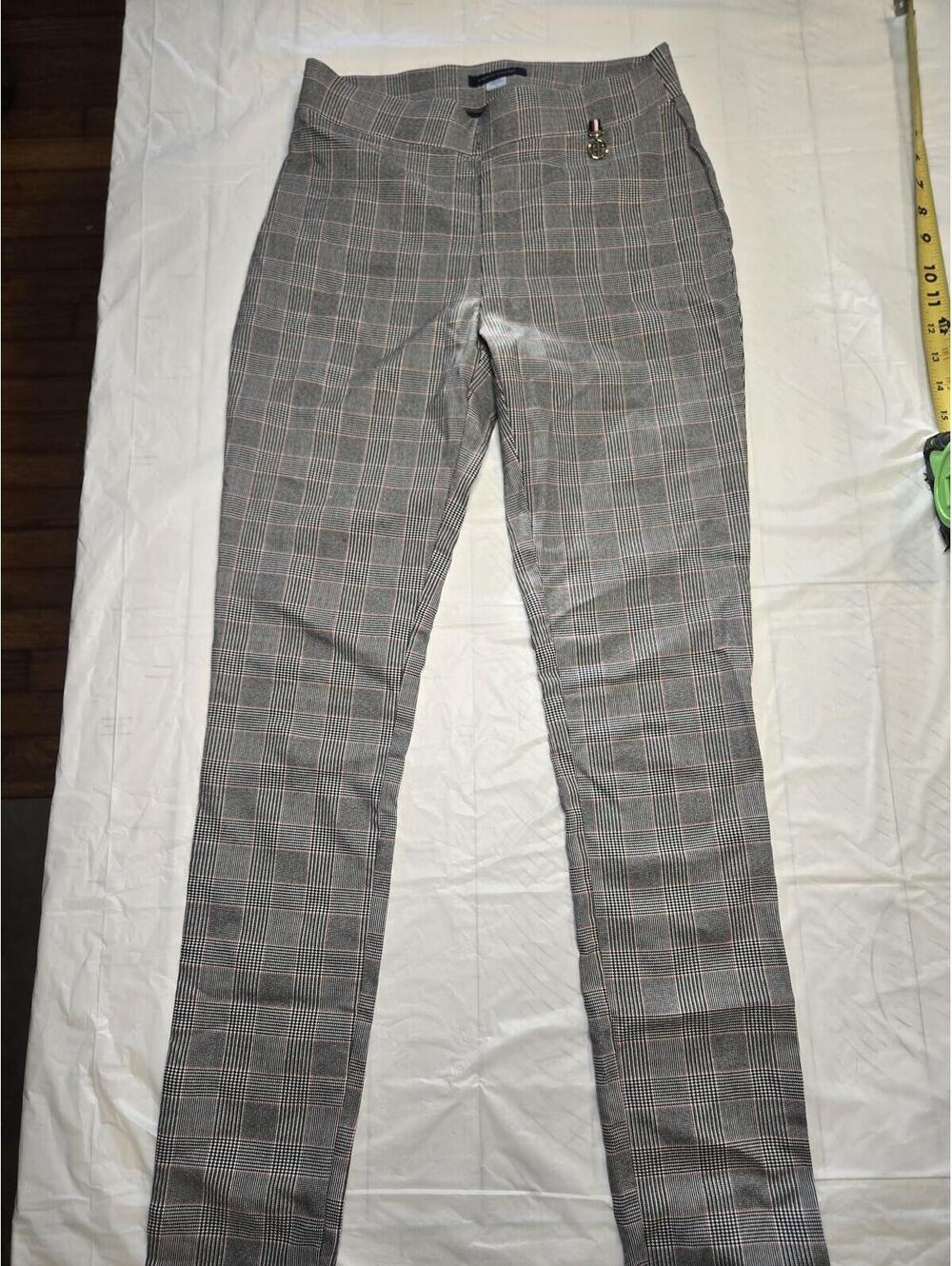 Tommy Hilfiger Glen Plaid Pull-On Skinny Pants